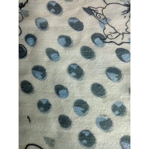 Light Blue Floral Print Scarf 20 x 72 inches - Picture 8 of 10
